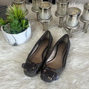 Bandolino Women’s Jolly Jo Brown Tweed Round Toe Flat Shoes Size